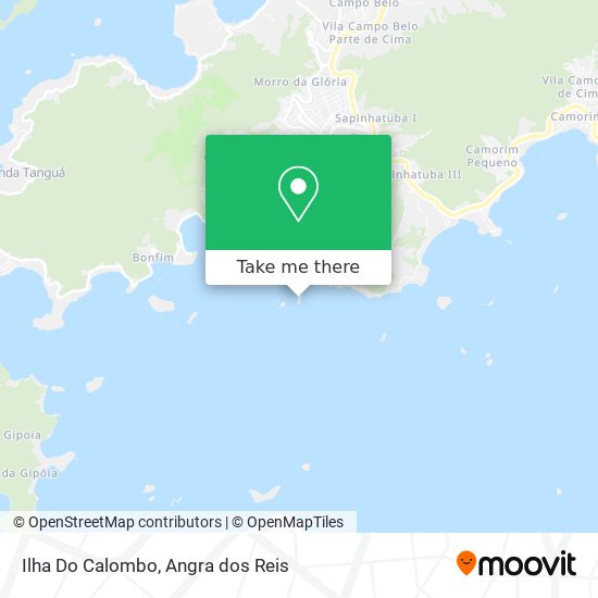 Mapa Ilha Do Calombo