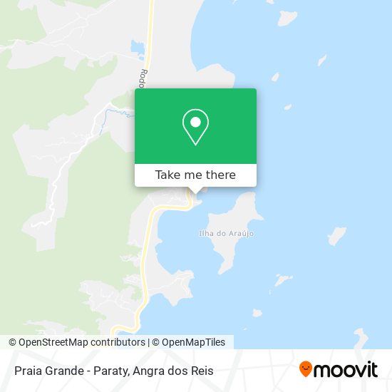 Mapa Praia Grande - Paraty