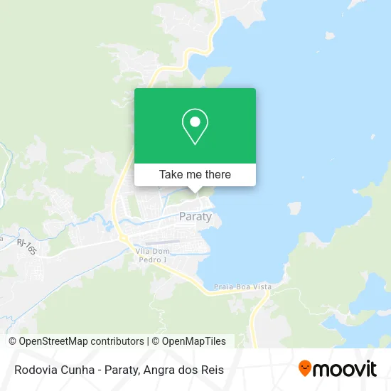 Rodovia Cunha - Paraty map