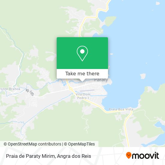 Mapa Praia de Paraty Mirim