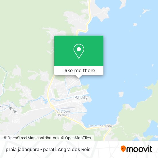 Mapa praia jabaquara - parati