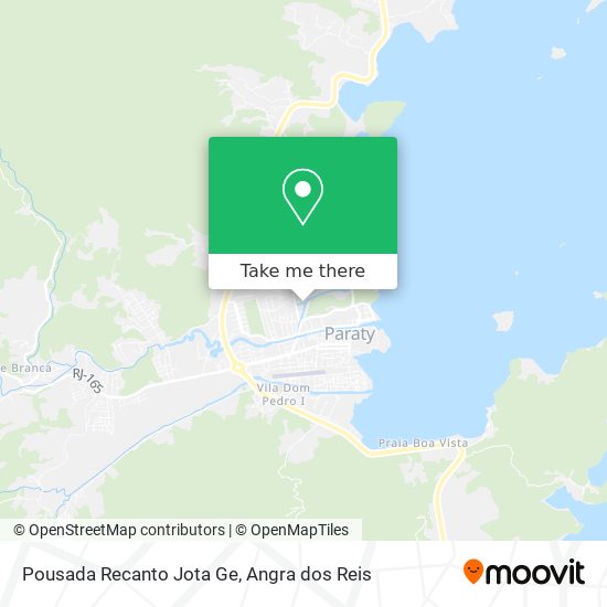 Mapa Pousada Recanto Jota Ge