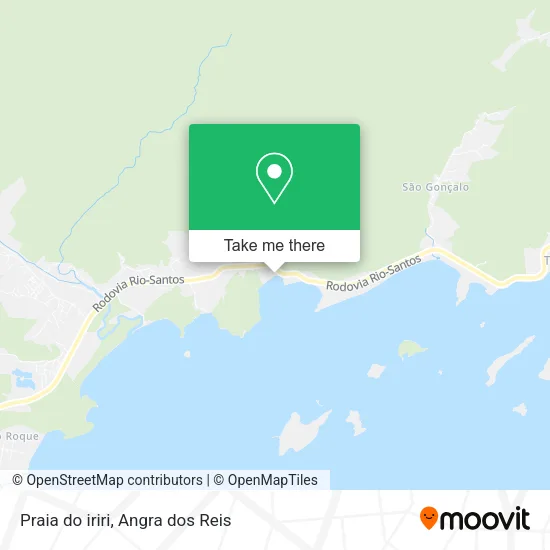 Praia do iriri map
