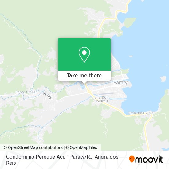 Mapa Condomínio Perequê-Açu - Paraty / RJ