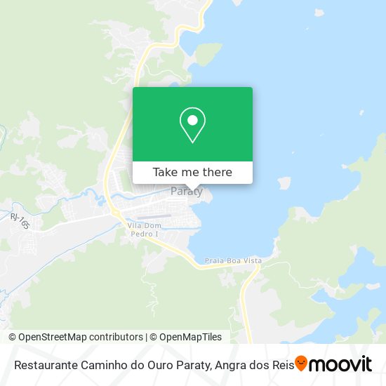 Mapa Restaurante Caminho do Ouro Paraty