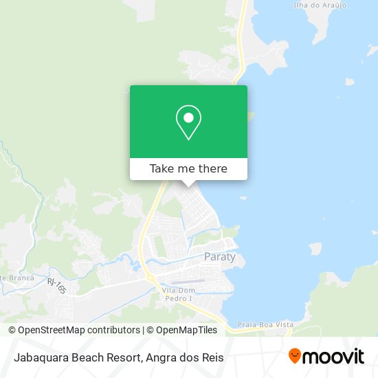 Jabaquara Beach Resort map
