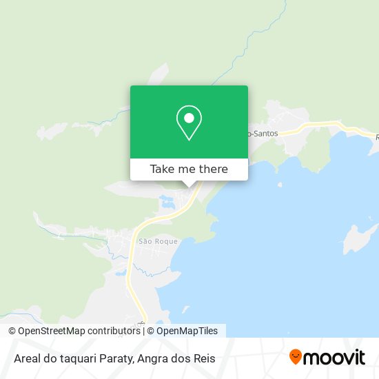Mapa Areal do taquari Paraty