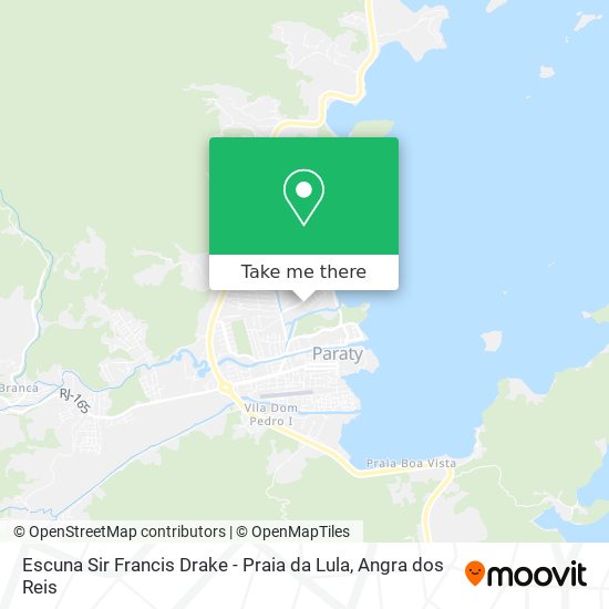 Escuna Sir Francis Drake - Praia da Lula map