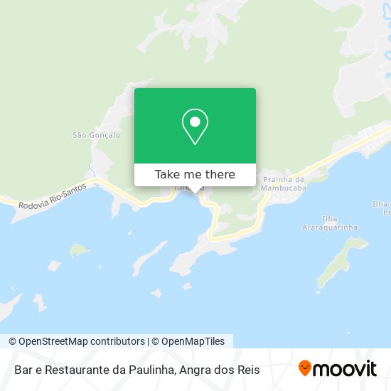 Mapa Bar e Restaurante da Paulinha