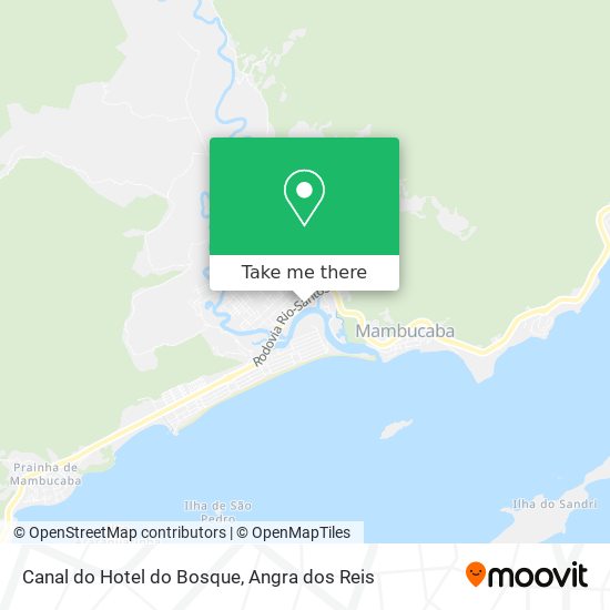 Mapa Canal do Hotel do Bosque