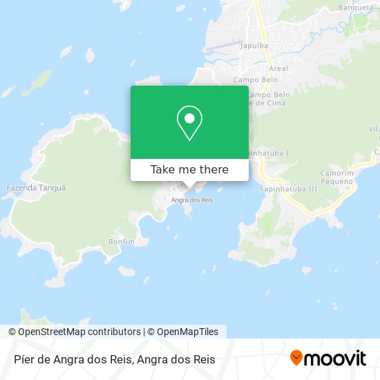 Mapa Píer de Angra dos Reis