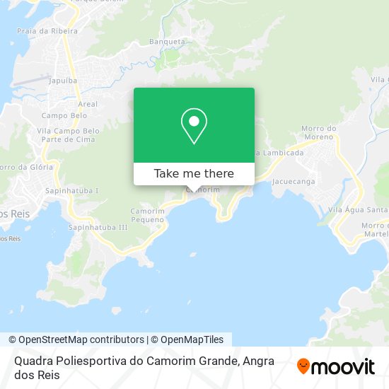 Quadra Poliesportiva do Camorim Grande map