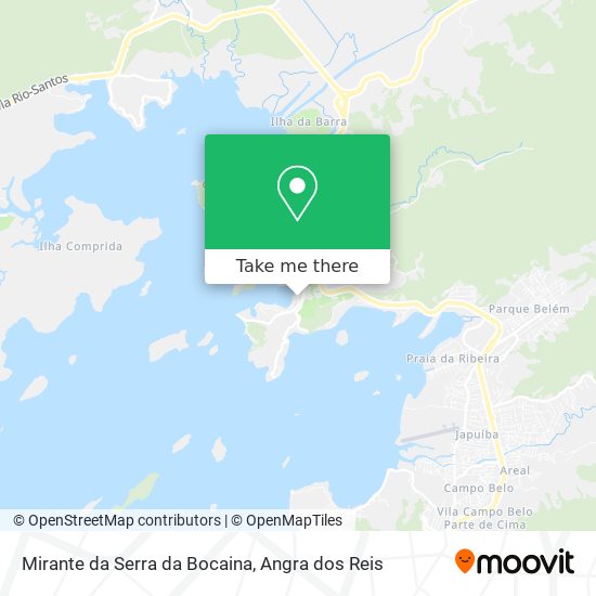 Mapa Mirante da Serra da Bocaina