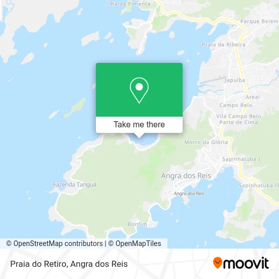 Praia do Retiro map
