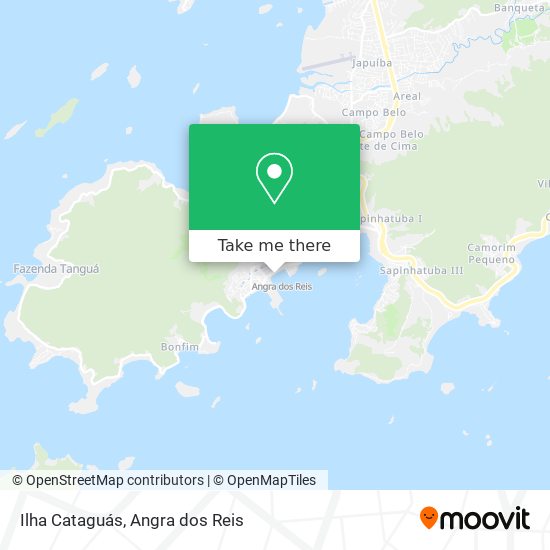 Ilha Cataguás map