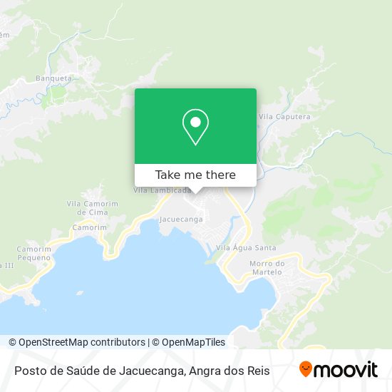 Mapa Posto de Saúde de Jacuecanga