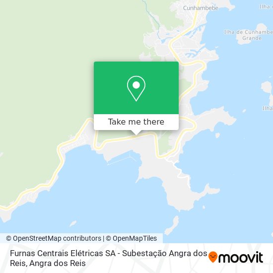 Mapa Furnas Centrais Elétricas SA - Subestação Angra dos Reis