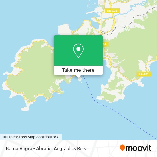 Barca Angra - Abraão map