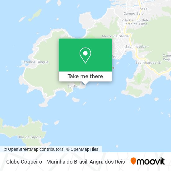 Mapa Clube Coqueiro - Marinha do Brasil