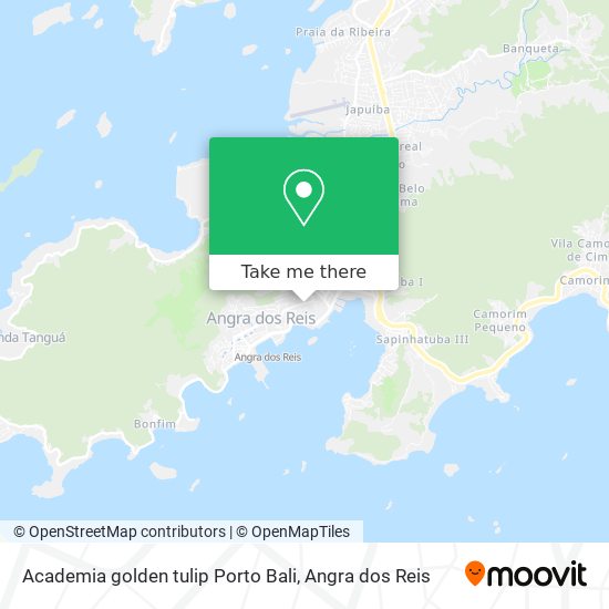 Academia golden tulip Porto Bali map