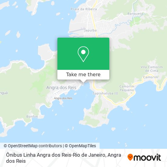 Ônibus Linha Angra dos Reis-Rio de Janeiro map