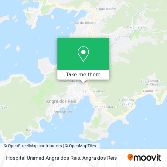 Hospital Unimed Angra dos Reis map