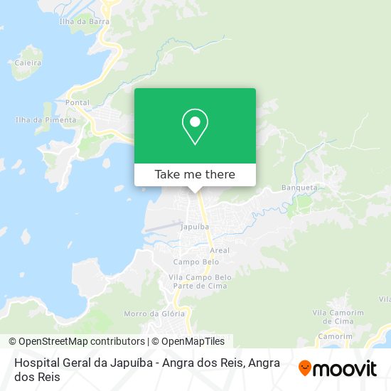 Mapa Hospital Geral da Japuíba - Angra dos Reis