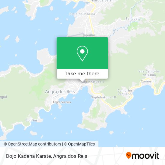 Dojo Kadena Karate map