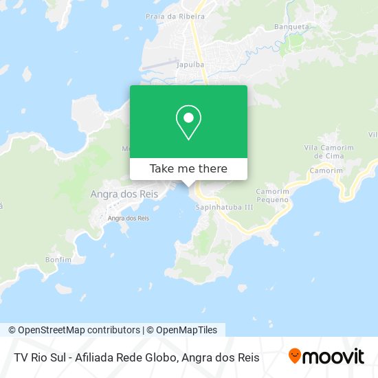 Mapa TV Rio Sul - Afiliada Rede Globo