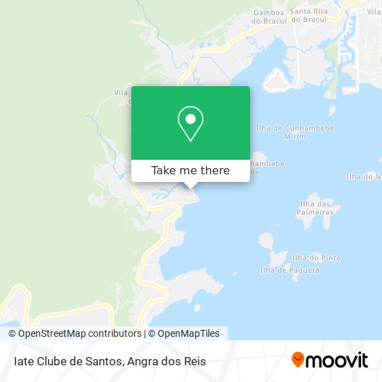 Mapa Iate Clube de Santos