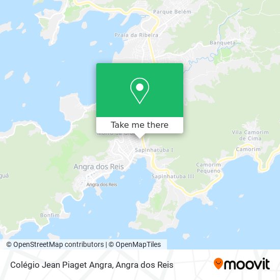Mapa Colégio Jean Piaget Angra