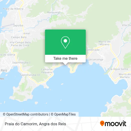Praia do Camorim map