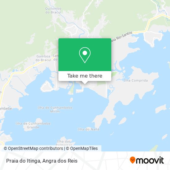 Praia do Itinga map