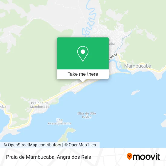 Praia de Mambucaba map