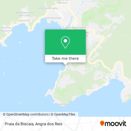 Mapa Praia da Biscaia