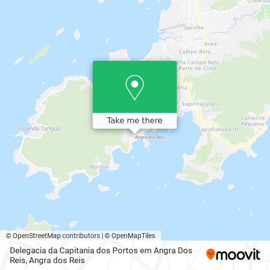 Mapa Delegacia da Capitania dos Portos em Angra Dos Reis