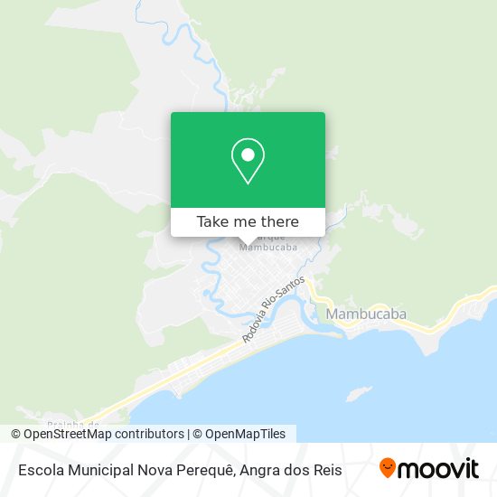 Mapa Escola Municipal Nova Perequê