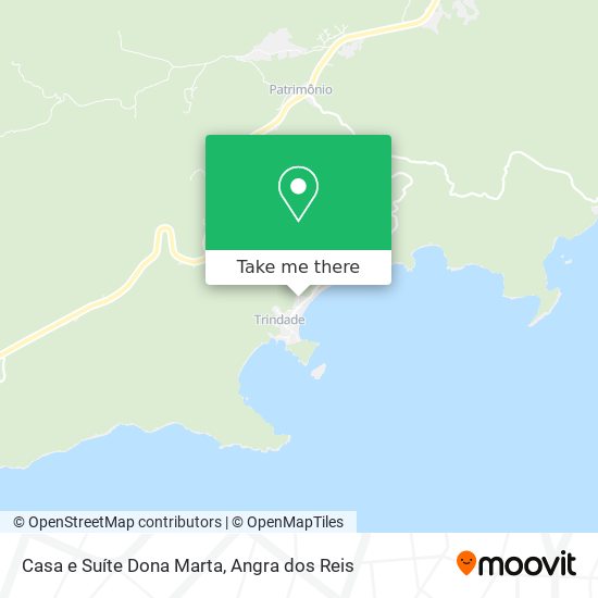 Mapa Casa e Suíte Dona Marta