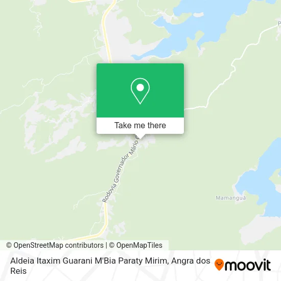 Aldeia Itaxim Guarani M'Bia Paraty Mirim map