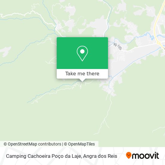 Camping Cachoeira Poço da Laje map