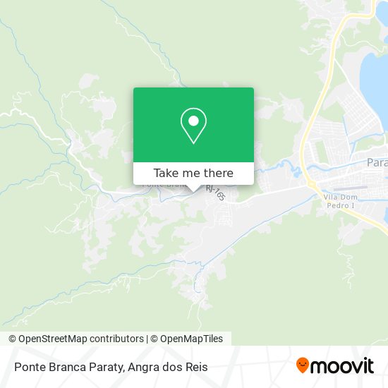 Ponte Branca Paraty map