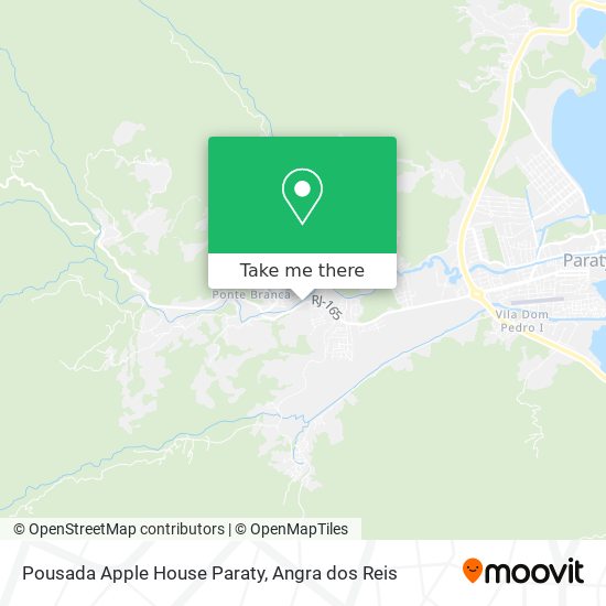 Mapa Pousada Apple House Paraty