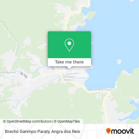 Mapa Brechó Garimpo Paraty