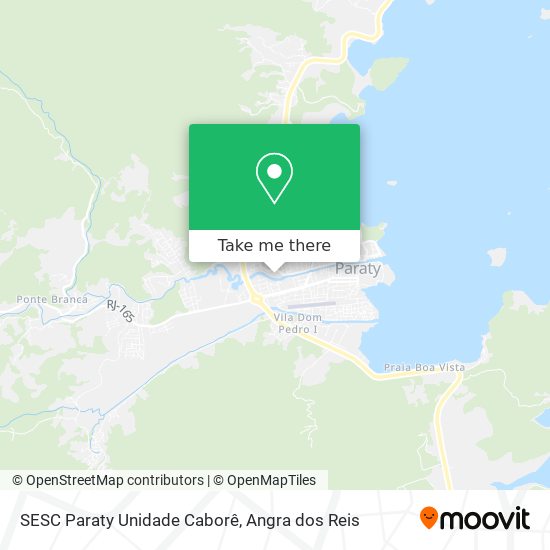 SESC Paraty Unidade Caborê map