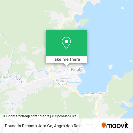 Mapa Pousada Recanto Jota Ge