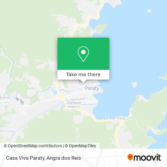 Casa Viva Paraty map