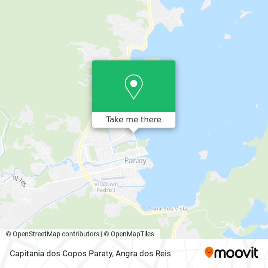 Capitania dos Copos Paraty map