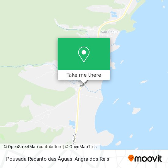 Pousada Recanto das Águas map