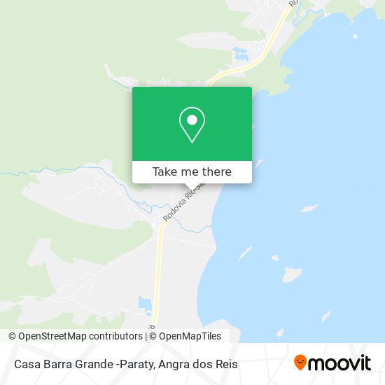 Mapa Casa Barra Grande -Paraty