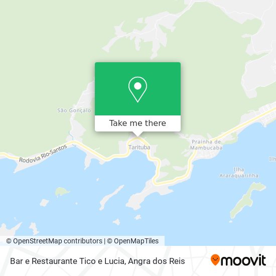 Mapa Bar e Restaurante Tico e Lucia